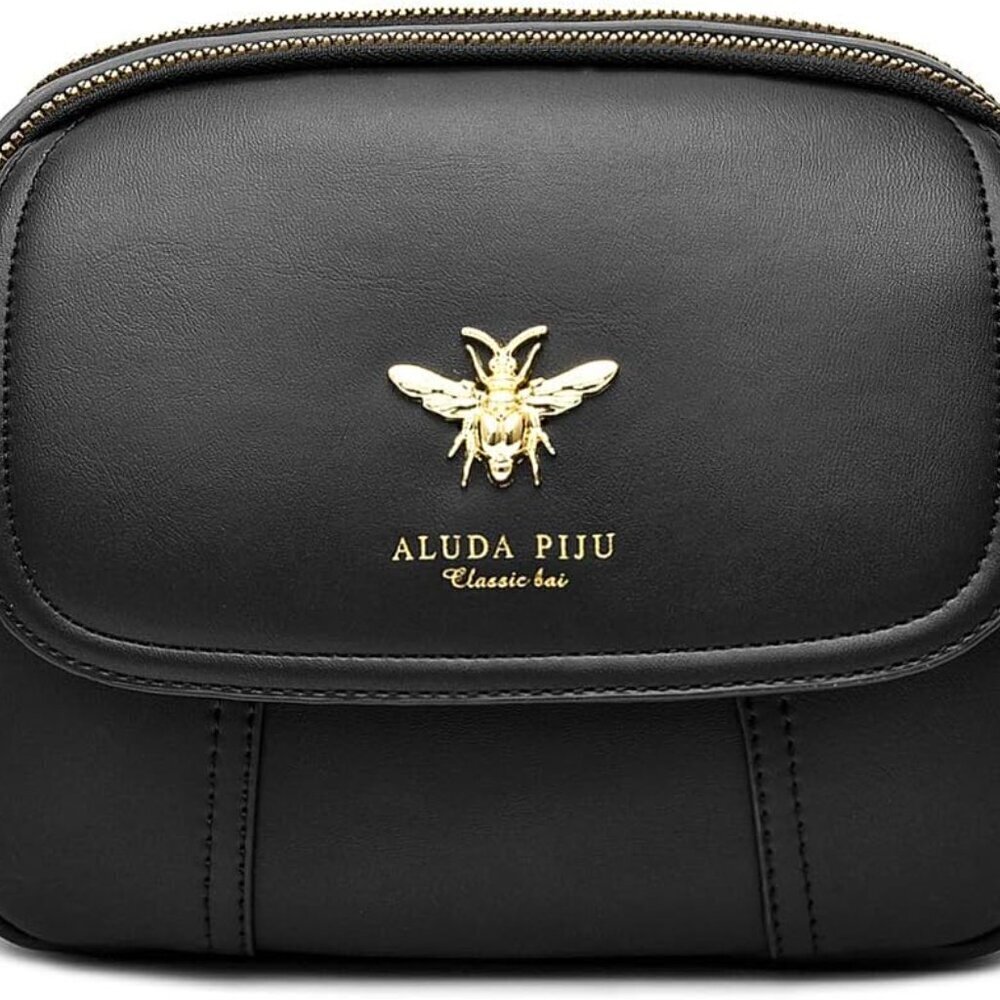 Small Faux Leather Crossbody Bag Women’s Multi-Pocket Shoulder Purse